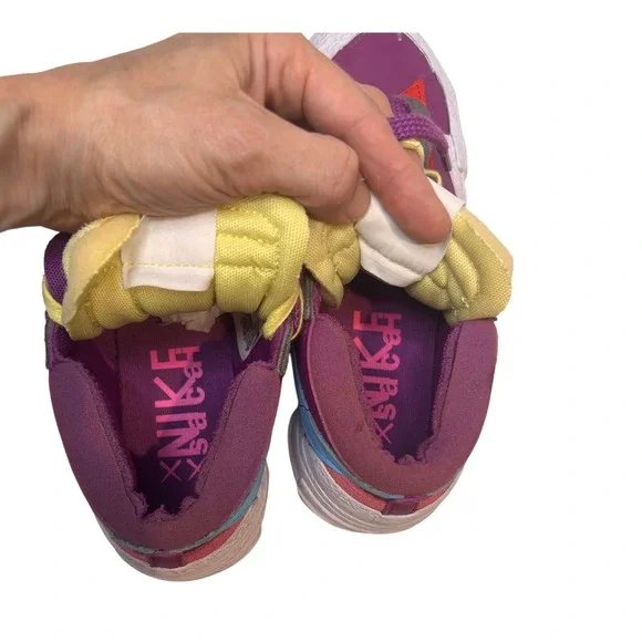 Nike‎ x Sacai Blazer Low Purple Yellow Sneakers Fashion Designer Shoes - Picture 9 of 12